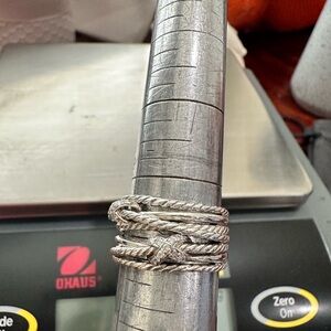 David Yurman Double X Crossover with Diamonds Ring